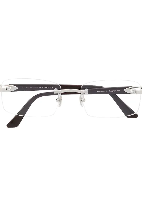Cartier Eyewear glasögon utan bågar - Röd