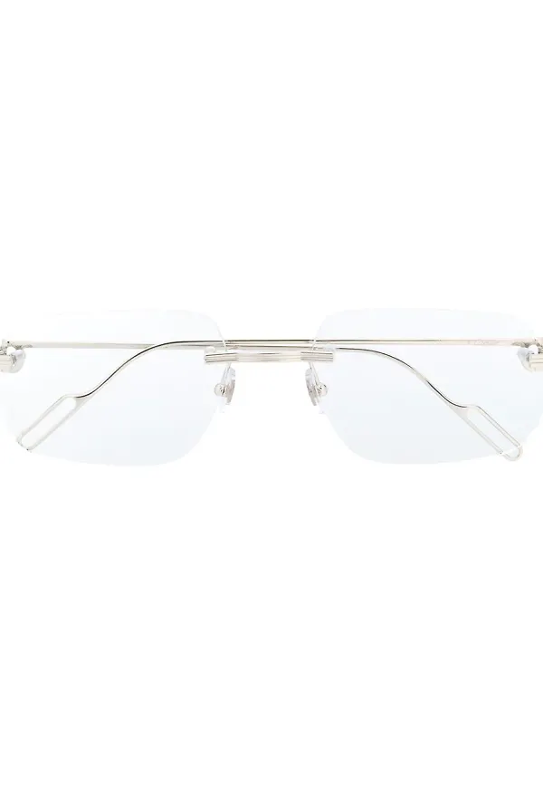 Cartier Eyewear glasögon utan bågar - Silverfärgad