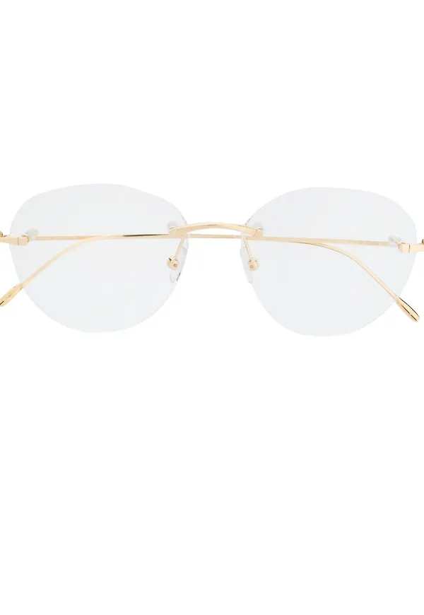 Cartier Eyewear Louis Cartier glasögon - Guldfärgad