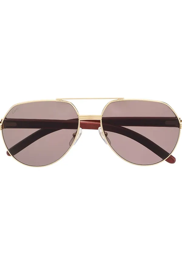 Cartier Eyewear pilotsolglasögon - Orange