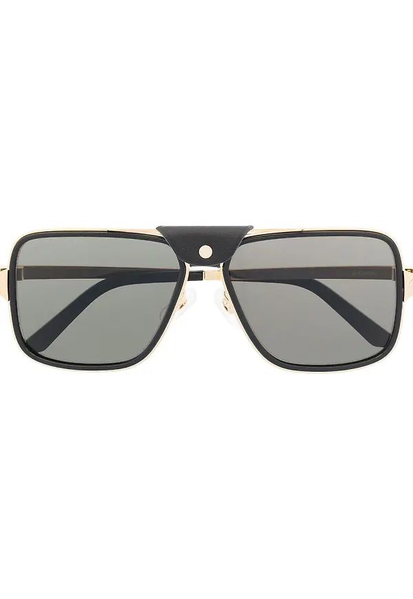Cartier Eyewear pilotsolglasögon - Svart