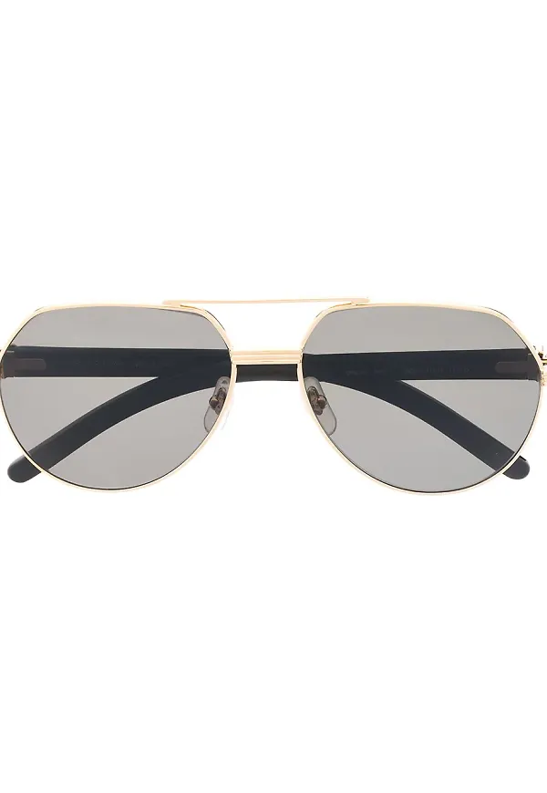 Cartier Eyewear pilotsolglasögon - Svart