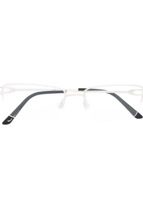 Cartier Eyewear rektangulära glasögon - Silverfärgad