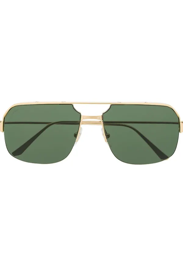 Cartier Eyewear solglasögon - Guldfärgad