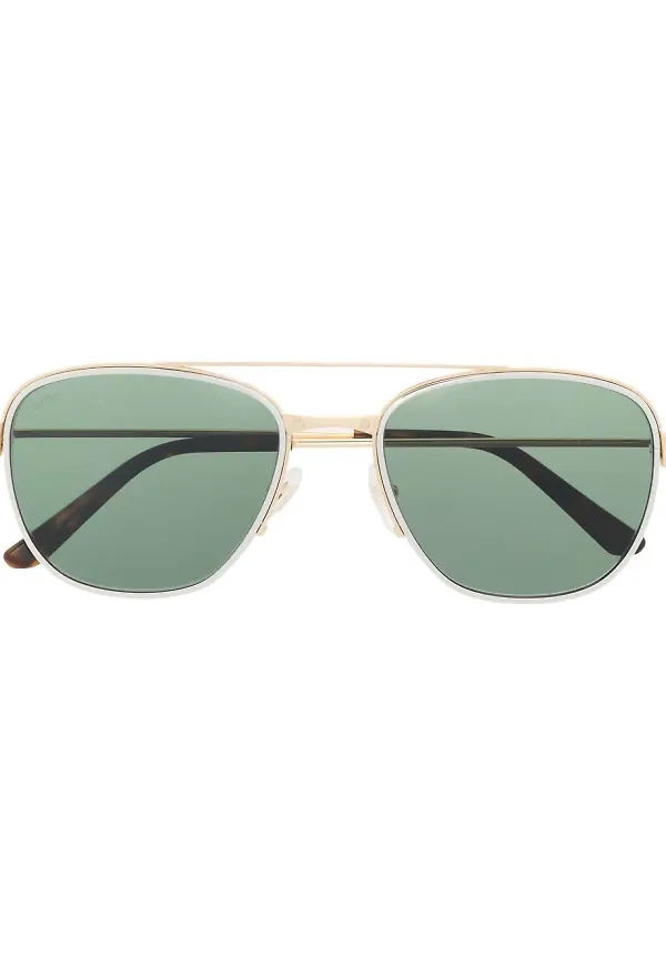 Cartier Eyewear tonade pilotsolglasögon - Guldfärgad