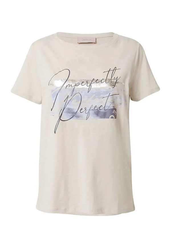 Cartoon T-shirt beige / guld / svart / silver