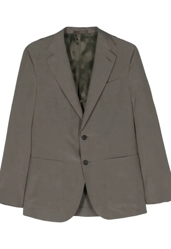 Caruso Aida enkelknäppt blazer - Grön