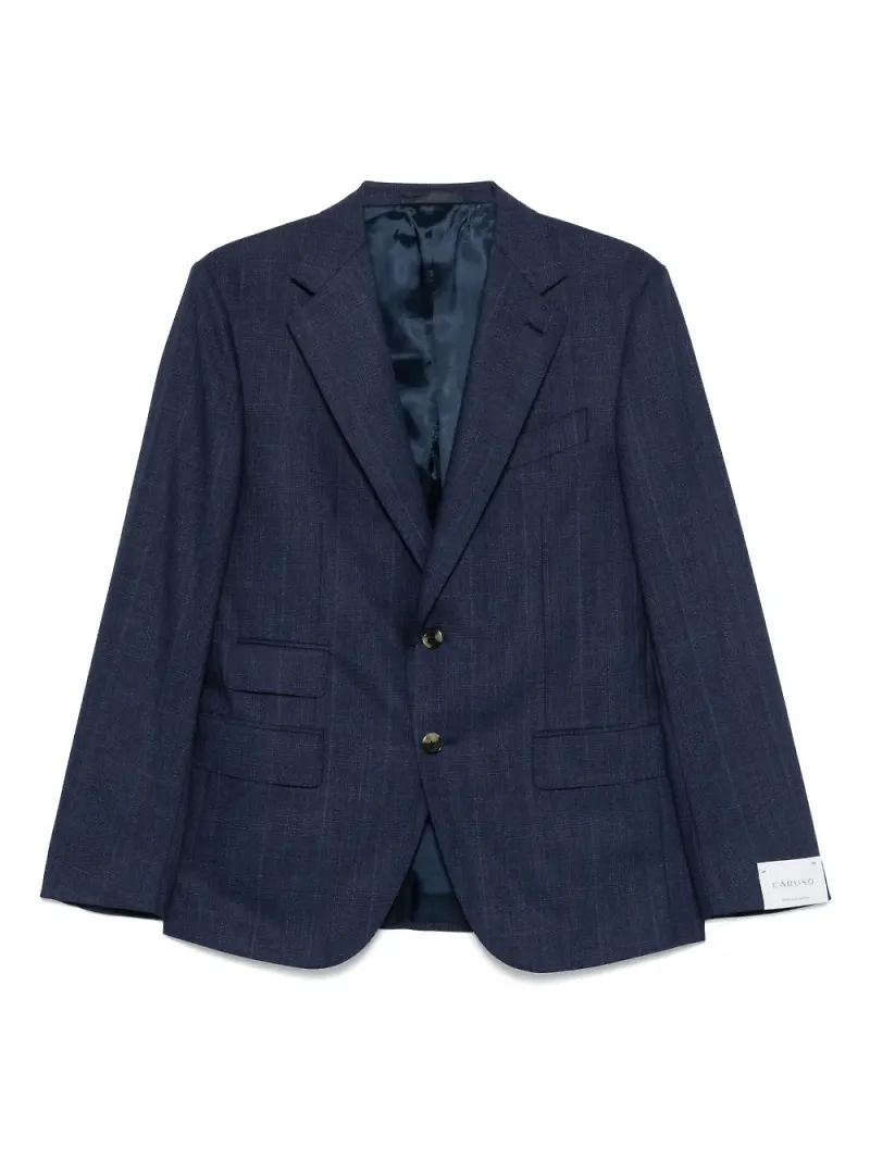 Caruso rutig blazer - Blå
