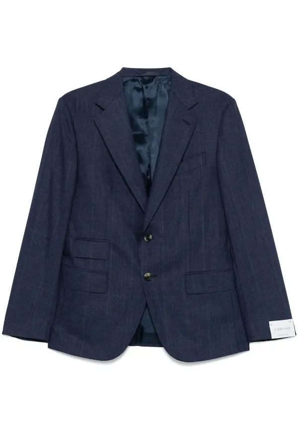 Caruso rutig blazer - Blå