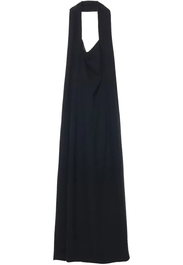 Carven klänning med halterneck - Svart