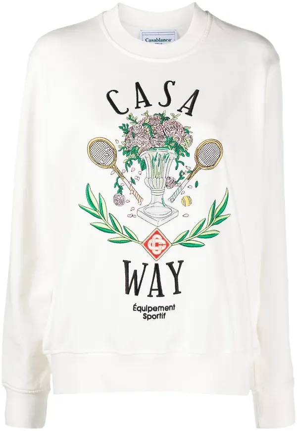 Casablanca Casa Way sweatshirt med brodyr