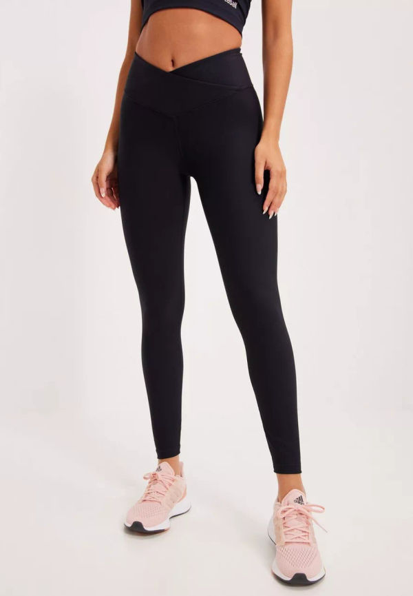 Casall - Träningstights - Black - Overlap High Waist Tights - Träningskläder - Training Tights