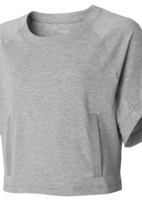 Casall Boxy Crewneck Ljusgrå polyester 40 Dam