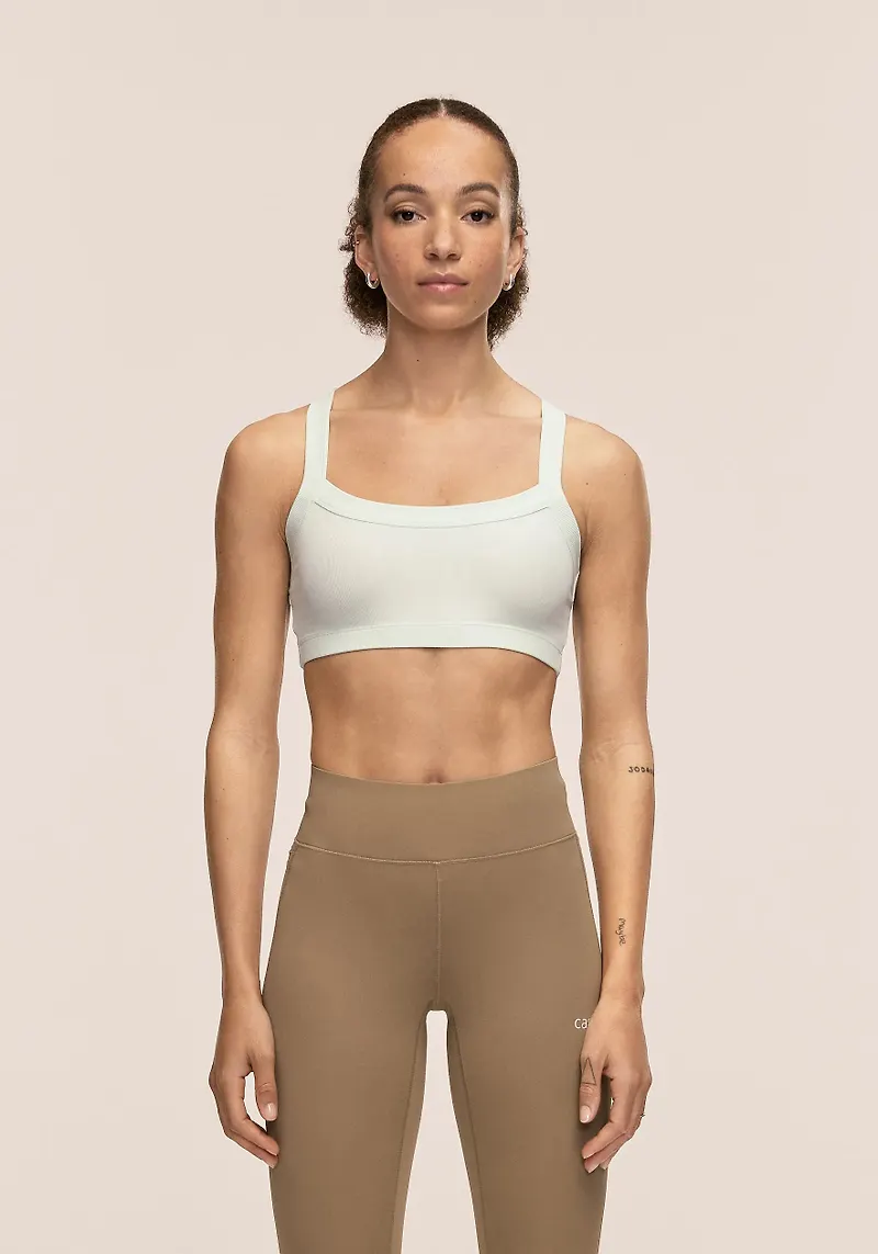 Casall Defined Rib Sport Top - Misty Green för Unisex, M