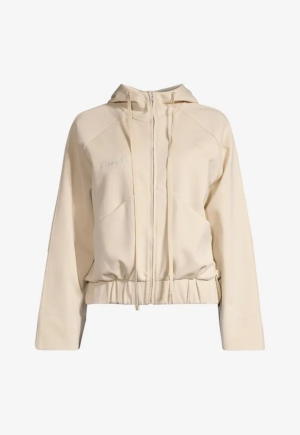 Casall - Huvtröja Aria Zip - Beige