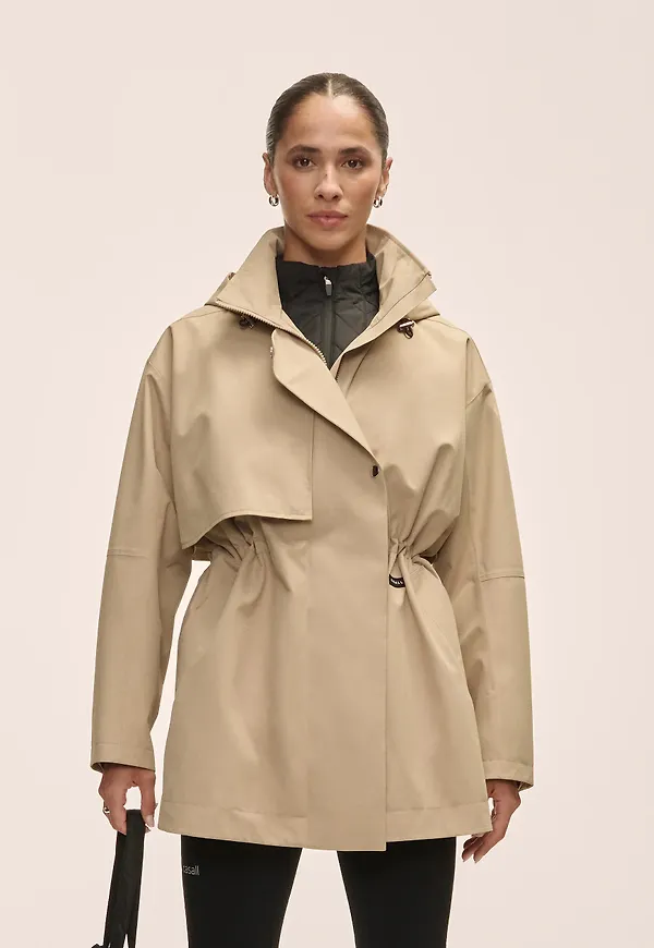 Casall Scandi Trench Regnjacka - Sand Beige, L