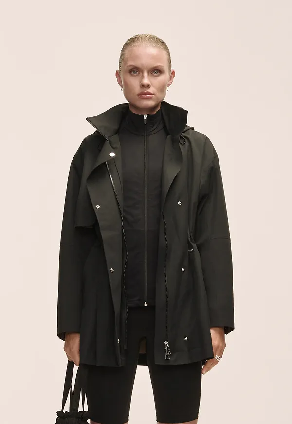 Casall Scandi Trench Regnjacka - Svart XS