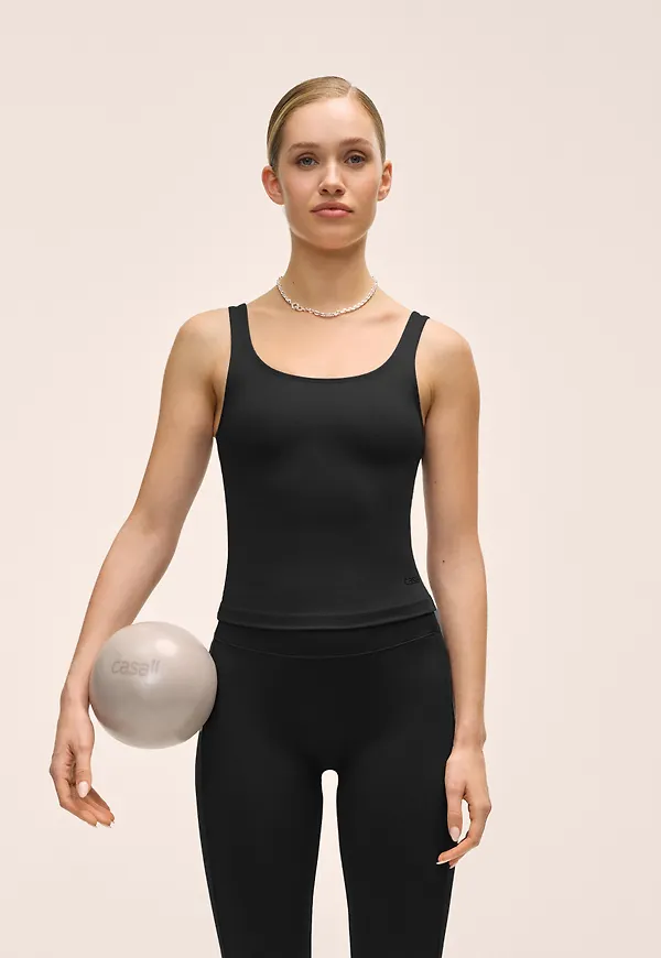 Casall Scoop Tank - Svart för Unisex, Svart, Stor