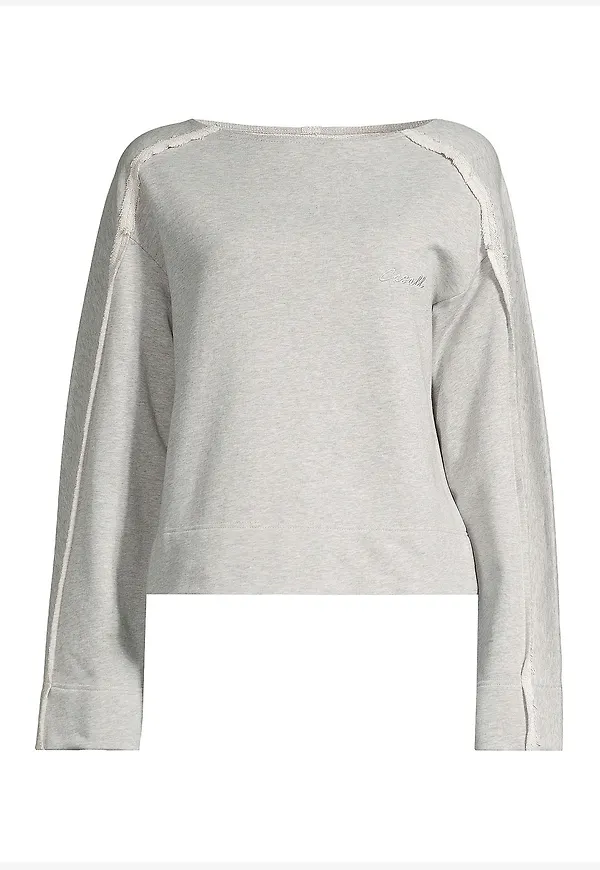 Casall - Sweatshirt Reversed Seam Terry Crew - Grå
