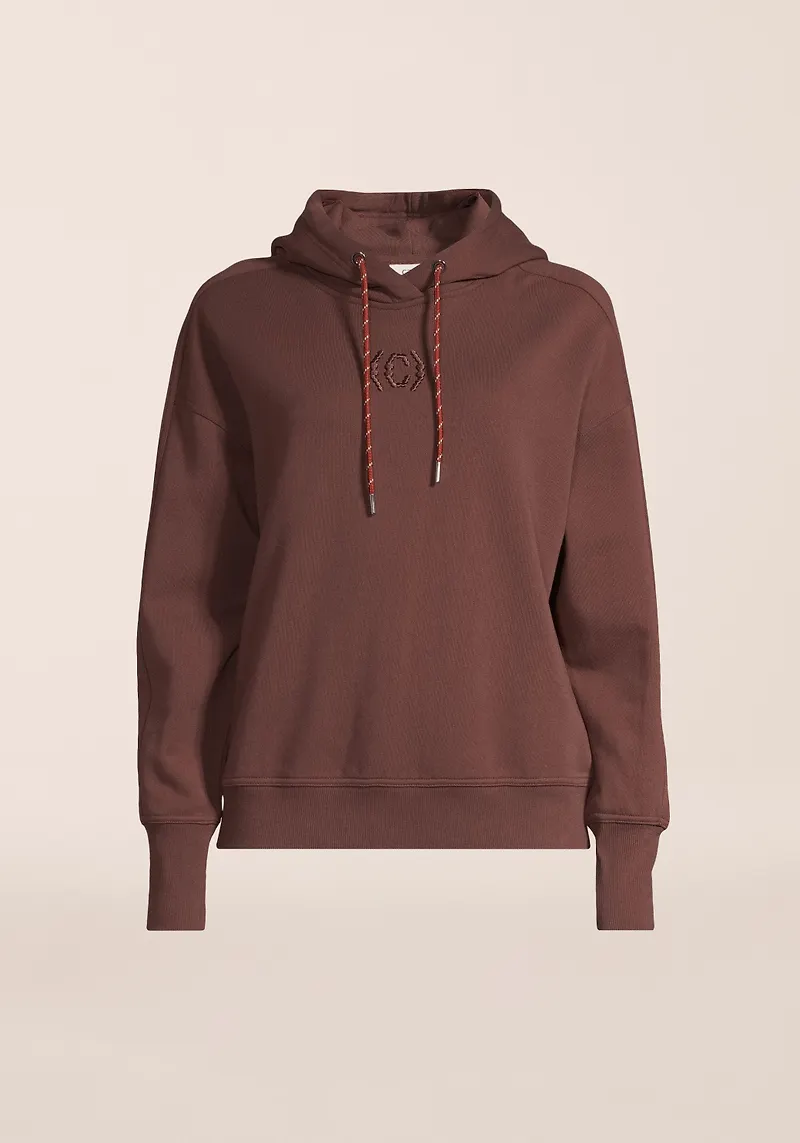 Casall Terry Relaxed Hoodie - Mörkbrun XS