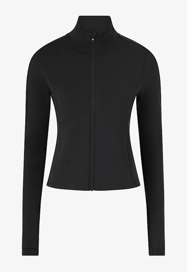 Casall - Träningsjacka Soft Touch Zip Jacket - Svart
