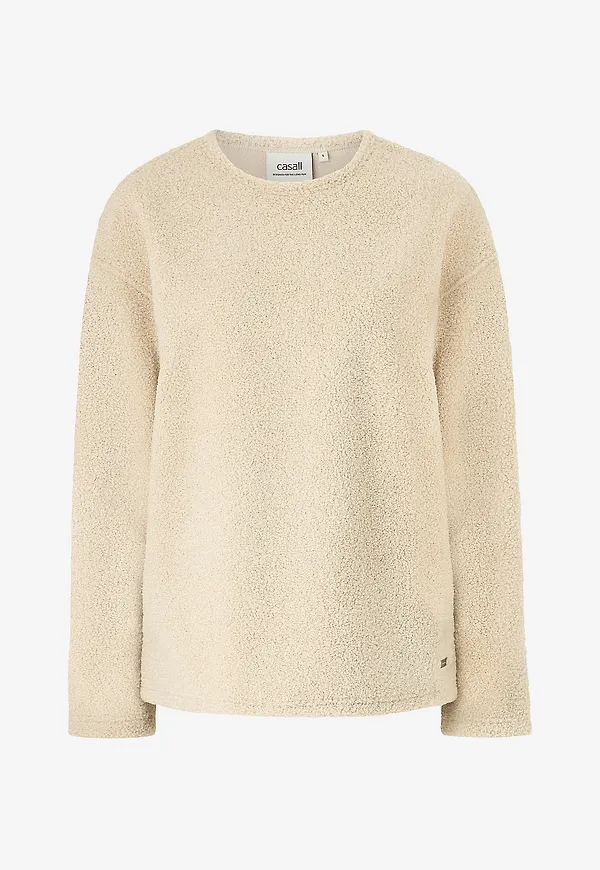 Casall - Tröja Sherpa Long Sleeve Crew - Beige