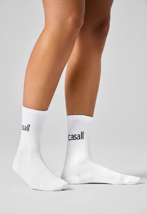 Casall Unisex Urban Tube Sock 2-Pack White