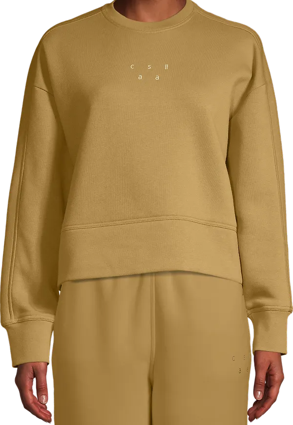 Casall Women's Boxy Crew Neck Sweatshirt Fuse Green
