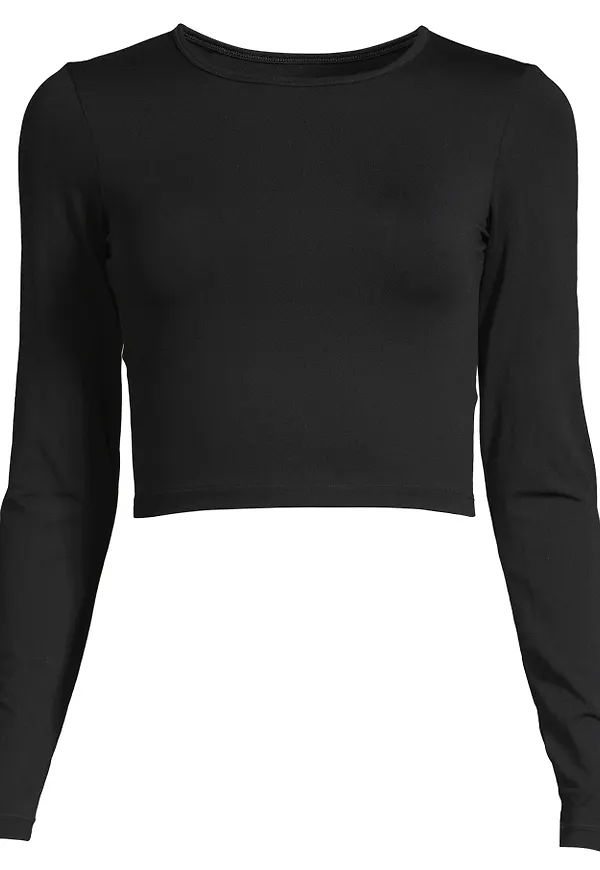 Casall Women's Crop Long Sleeve Black