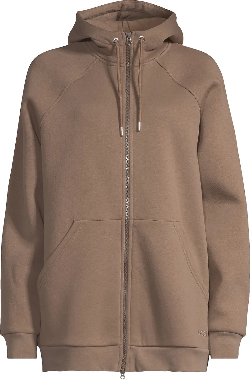 Casall Women's Easy Oversized Zip Hoodie Khaki