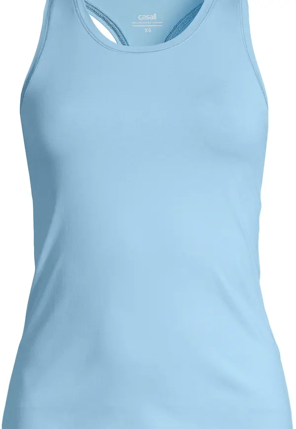 Casall Women's Essential Racerback Tank Blue Lagoon