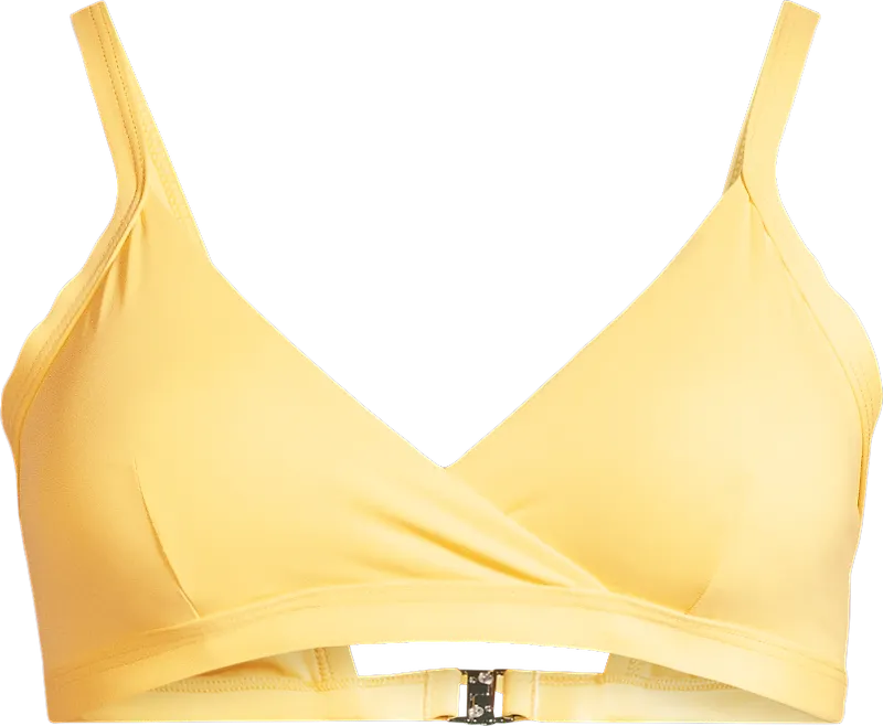 Casall Women's Overlap Bikini Top Sunflower