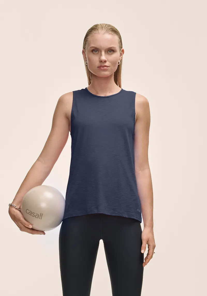 Casall Women's Soft Texture Tank Core Blue