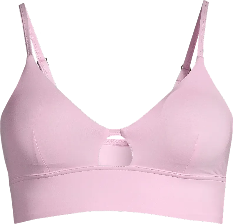 Casall Women's Triangle Cut-Out Bikini Top Clear Pink