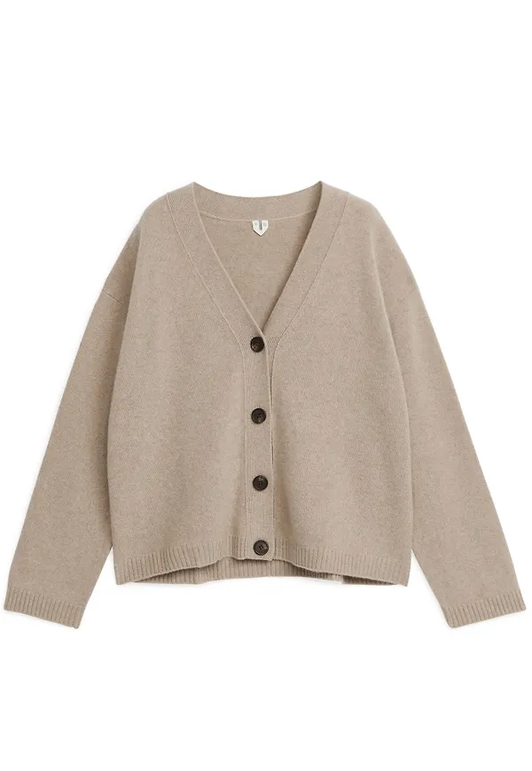 Cashmere Cardigan - Beige