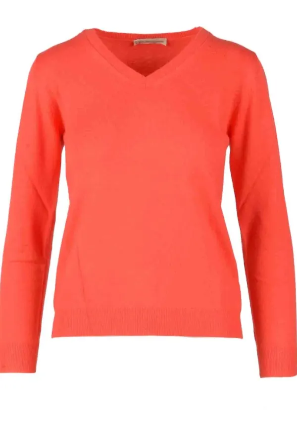 Cashmere Company Knitwear Orange, Dam