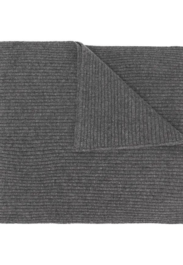 Cashmere In Love Bondi ribbad halsduk - Grå