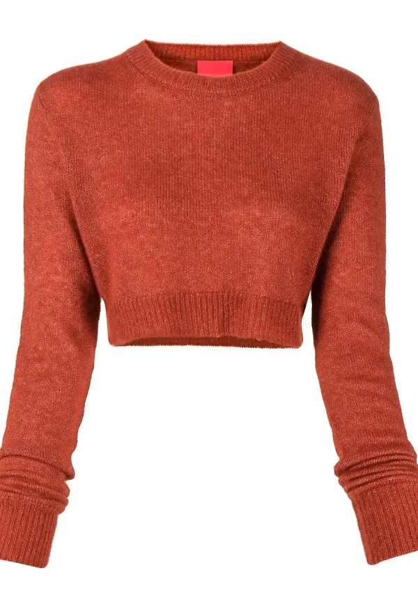 Cashmere In Love kort kashmirtröja - Röd