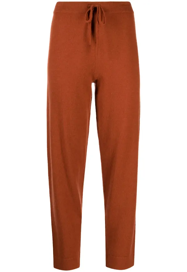 Cashmere In Love Sarah finstickade trackpants - Brun