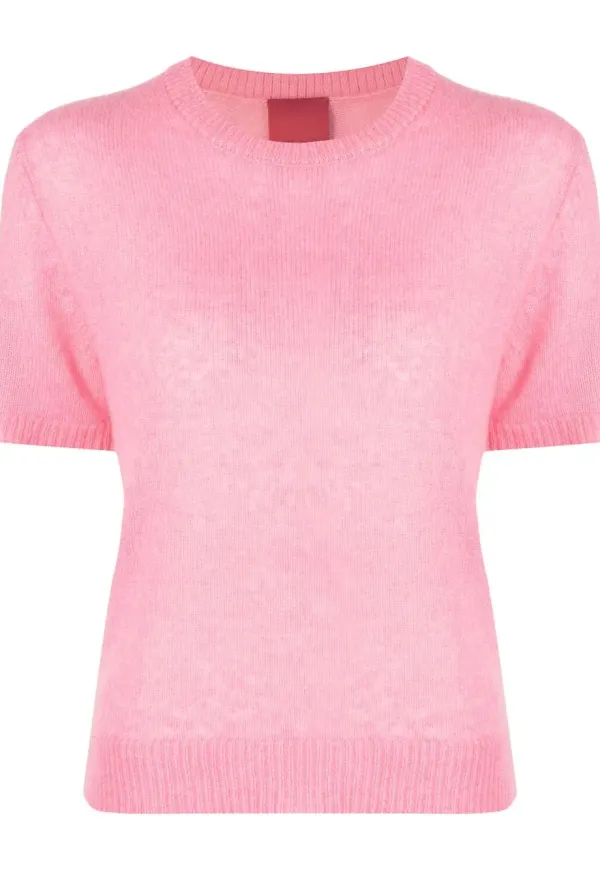 Cashmere In Love Sidley finstickad topp - Rosa