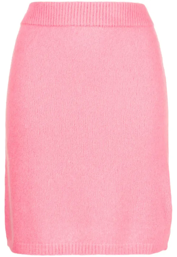 Cashmere In Love Ula finstickad minikjol - Rosa