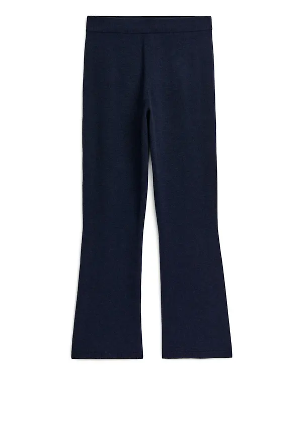 Cashmere Knitted Trousers - Blue