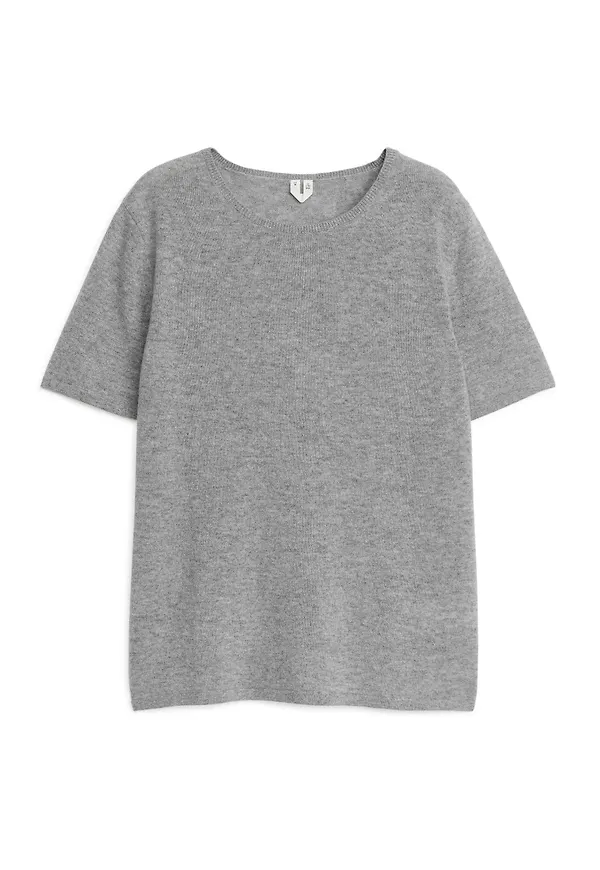 Cashmere T-Shirt - Grey