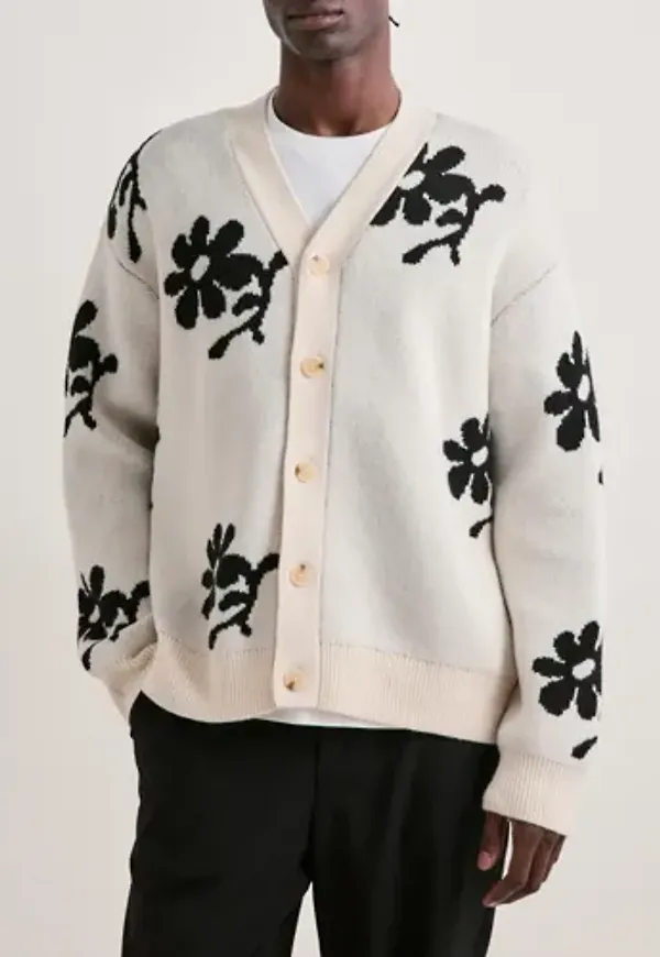 Casual Friday Cfdia Intarcia Knit Cardigan Cardigans & Koftor Vit