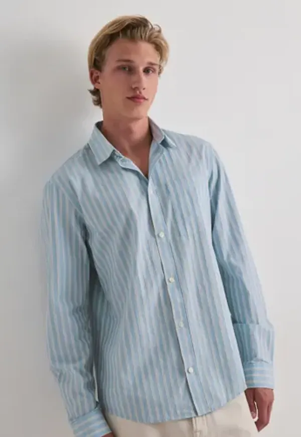 Casual Friday Cforlyn Ls Striped Shirt Skjortor Blå
