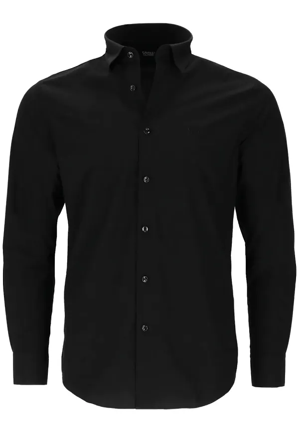 Cavalli Class skjorta med knäppning - Svart