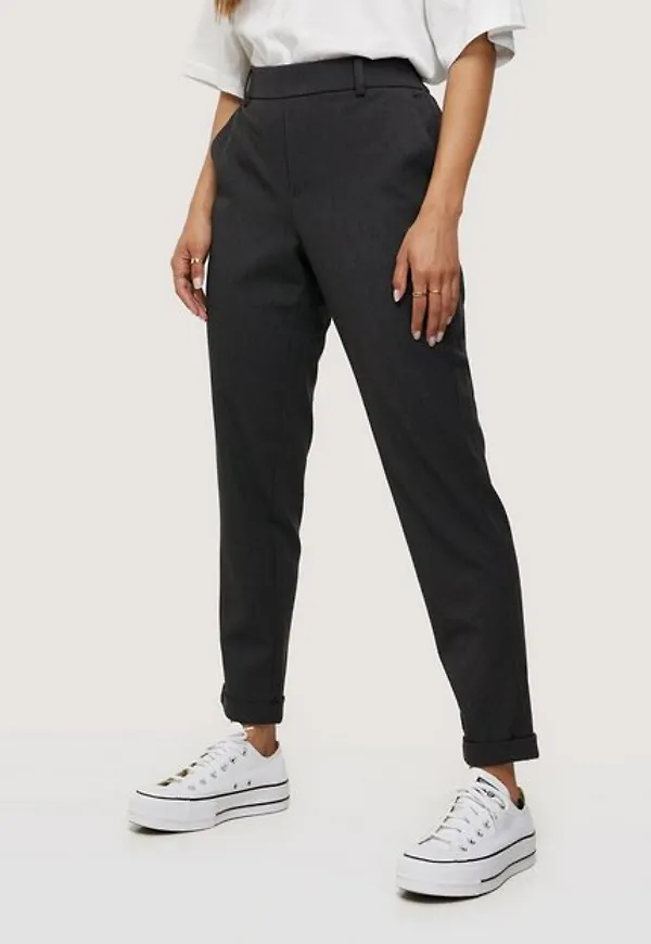 Vero Moda Vmmaya Mr Loose Solid Pant Noos Byxor Mörk Grå
