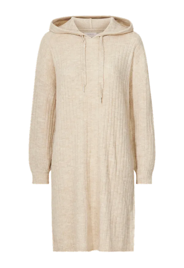 Only - Klänning onlKarinna L/S Long Hood - Beige