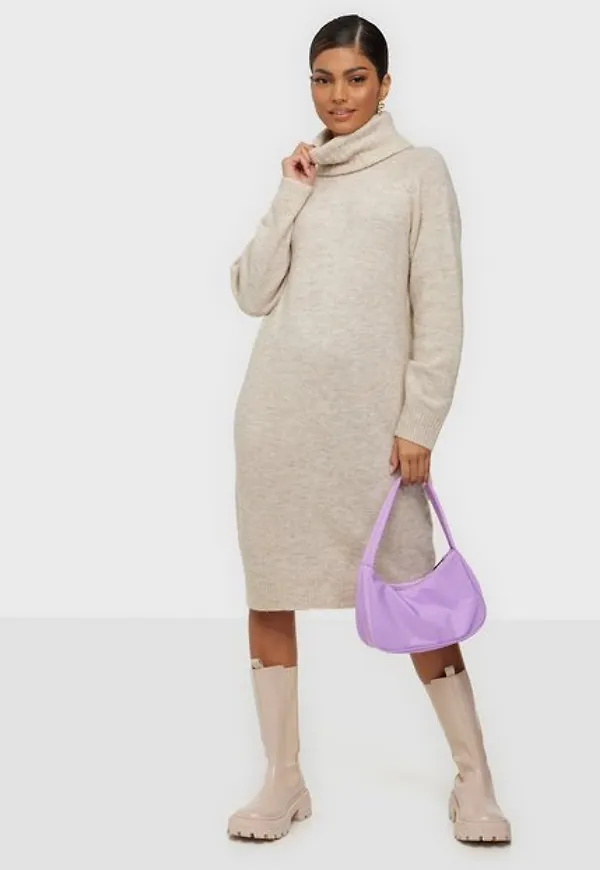 Vero Moda Vmvilla Ls Cowlneck Dress Ga Långärmade klänningar