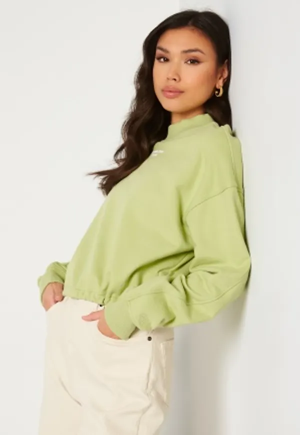 Calvin Klein Jeans Stacked Logo Mockneck Sweatshirt L99 Jaded Green XXL